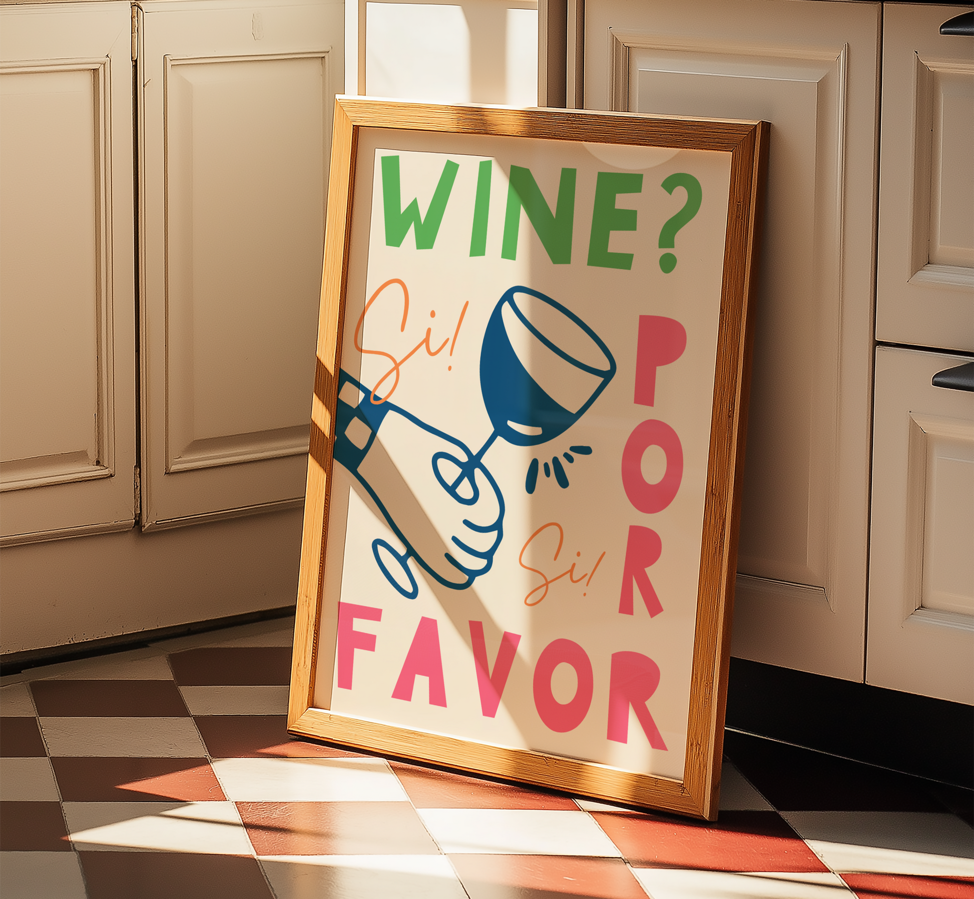 Wine Por Favor Print - BYHONEYSTUDIOS