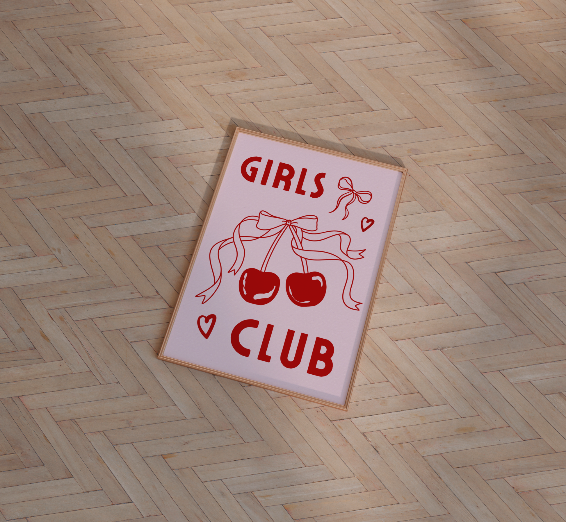Girls Club Bow Print - BYHONEYSTUDIOS