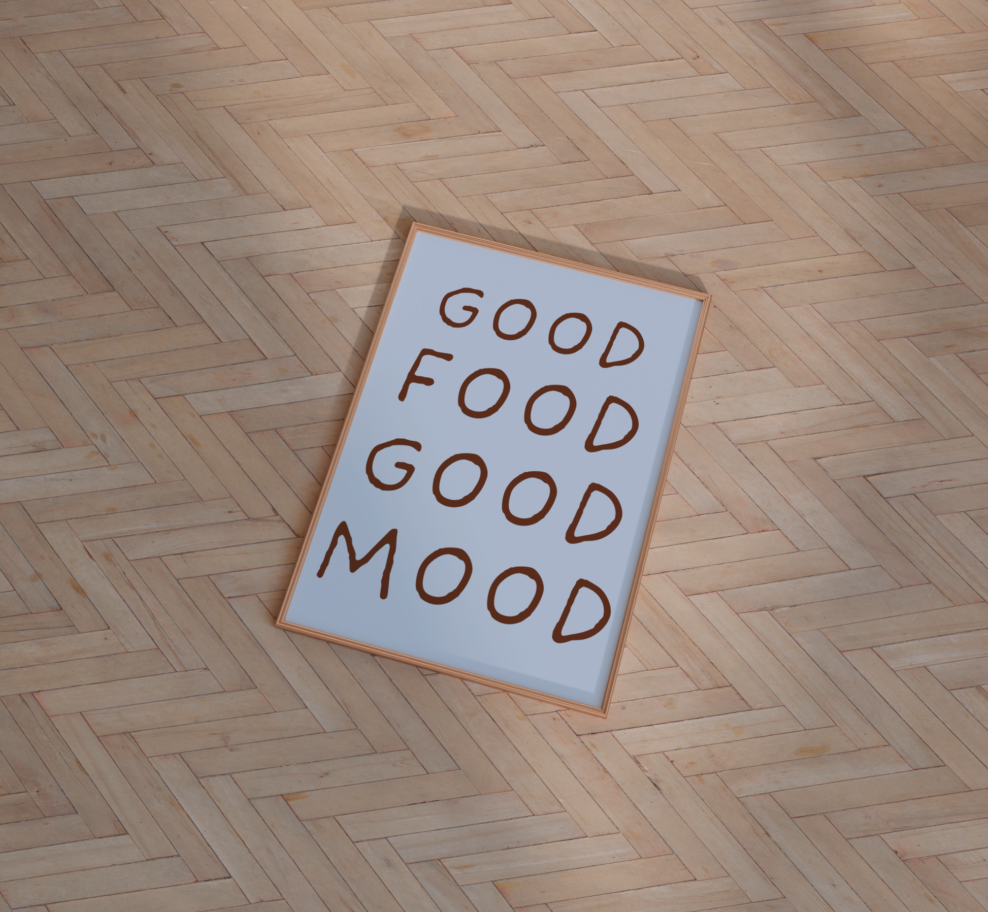 Good Food Good Mood Print - BYHONEYSTUDIOS