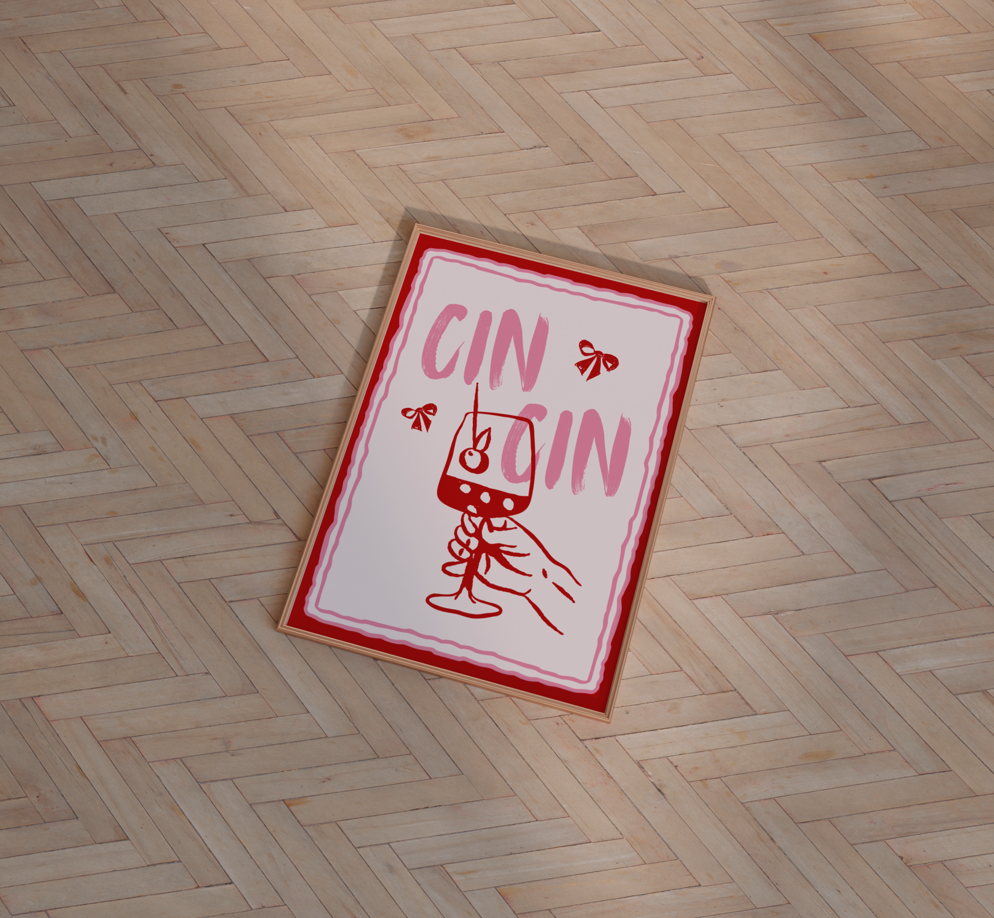 Cin Cin Bow Print - BYHONEYSTUDIOS