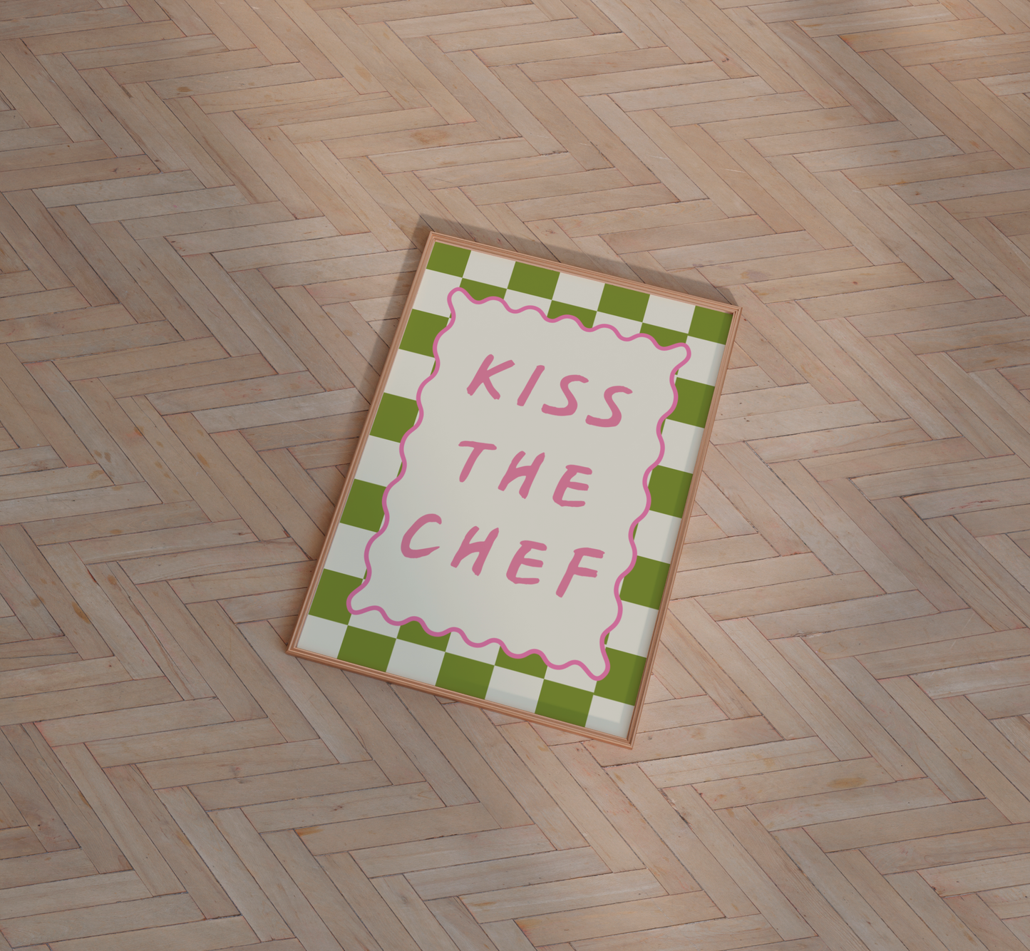 Kiss The Chef Print - BYHONEYSTUDIOS
