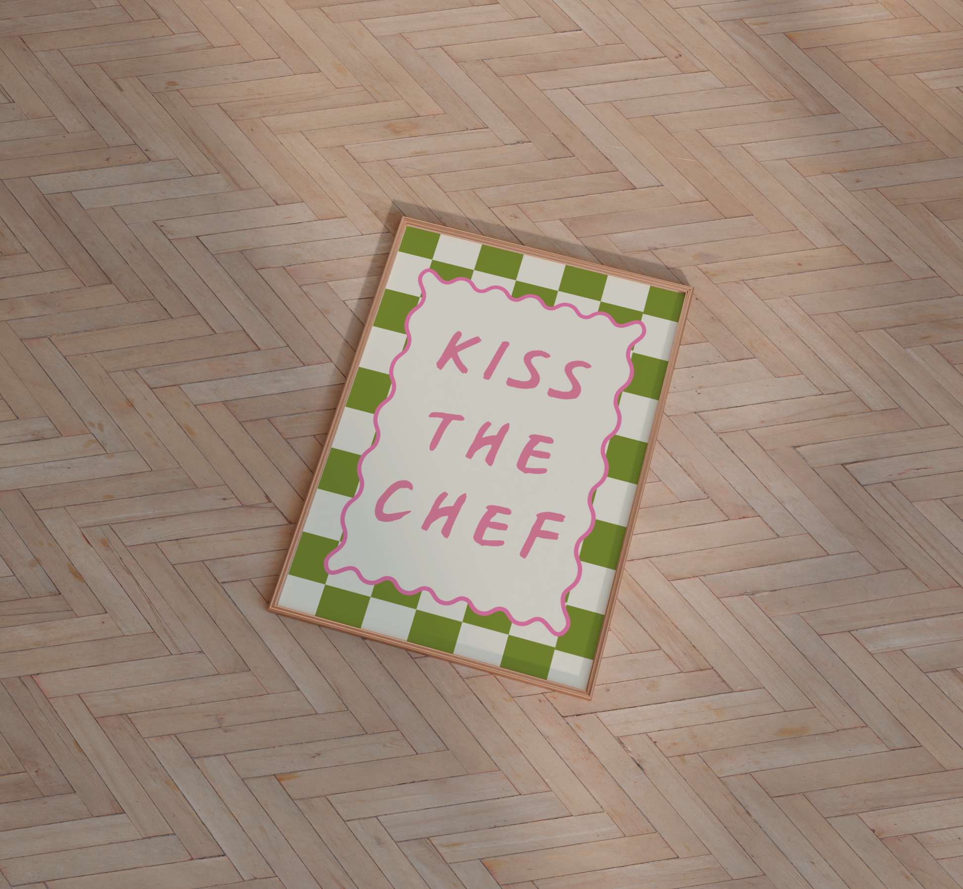 Kiss The Chef Print - BYHONEYSTUDIOS