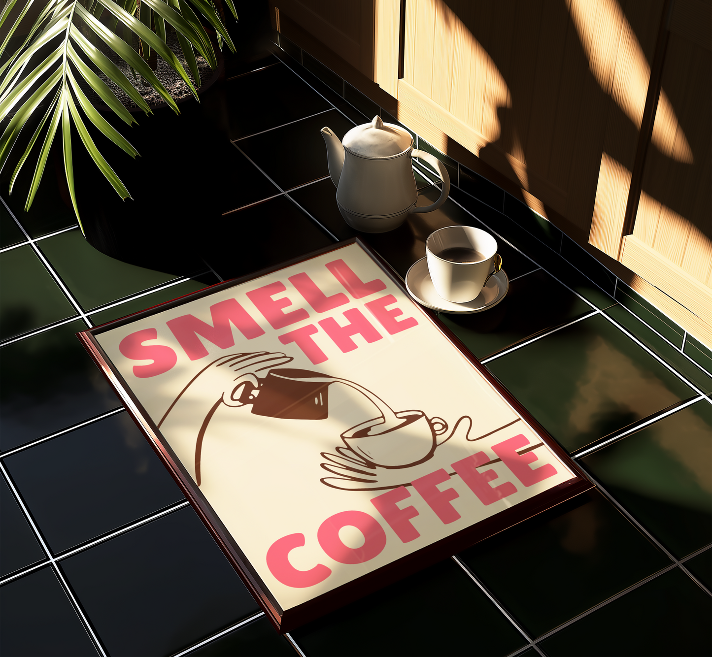 Smell The Coffee Print - BYHONEYSTUDIOS