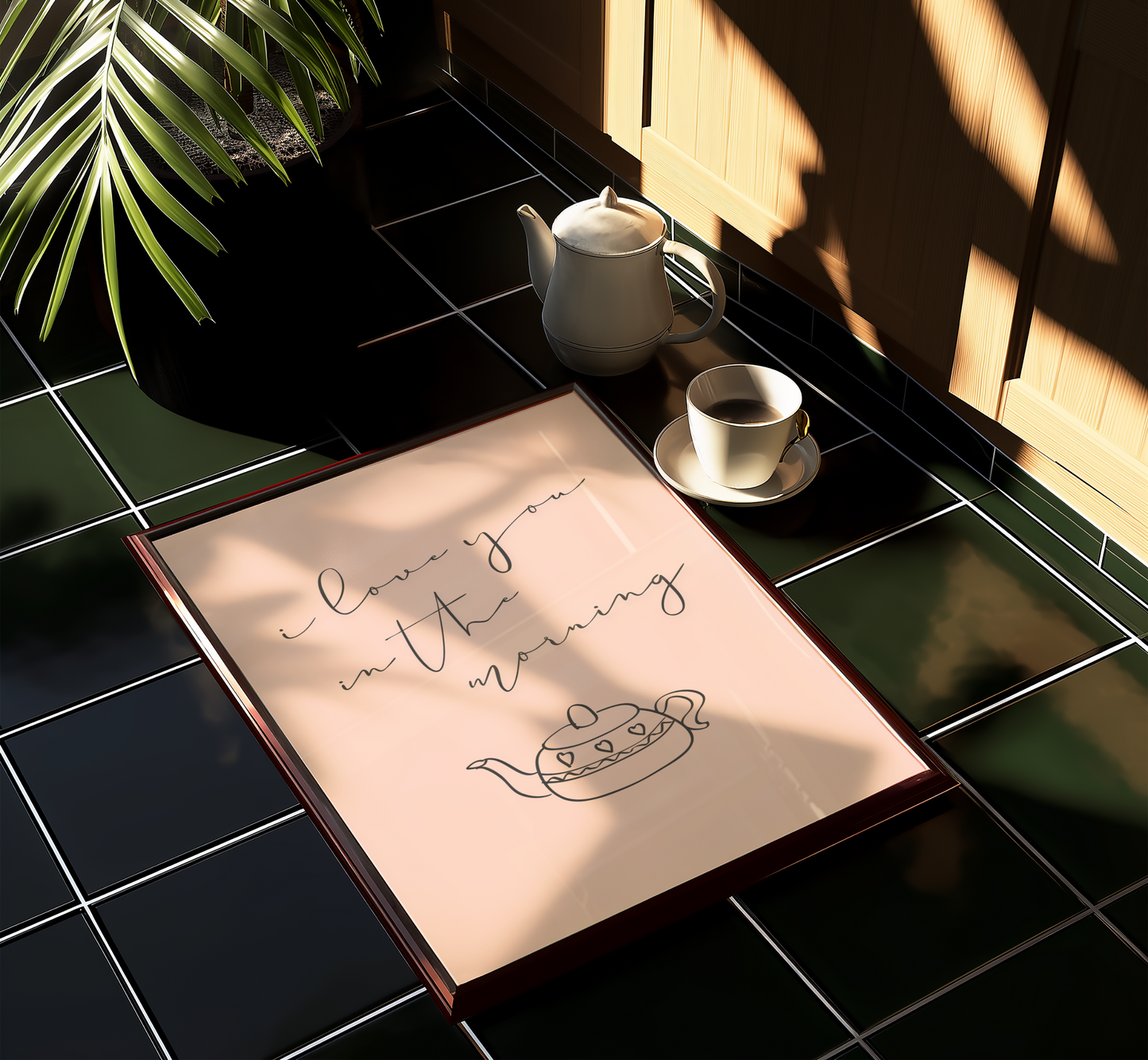 I Love You In The Morning Print - BYHONEYSTUDIOS