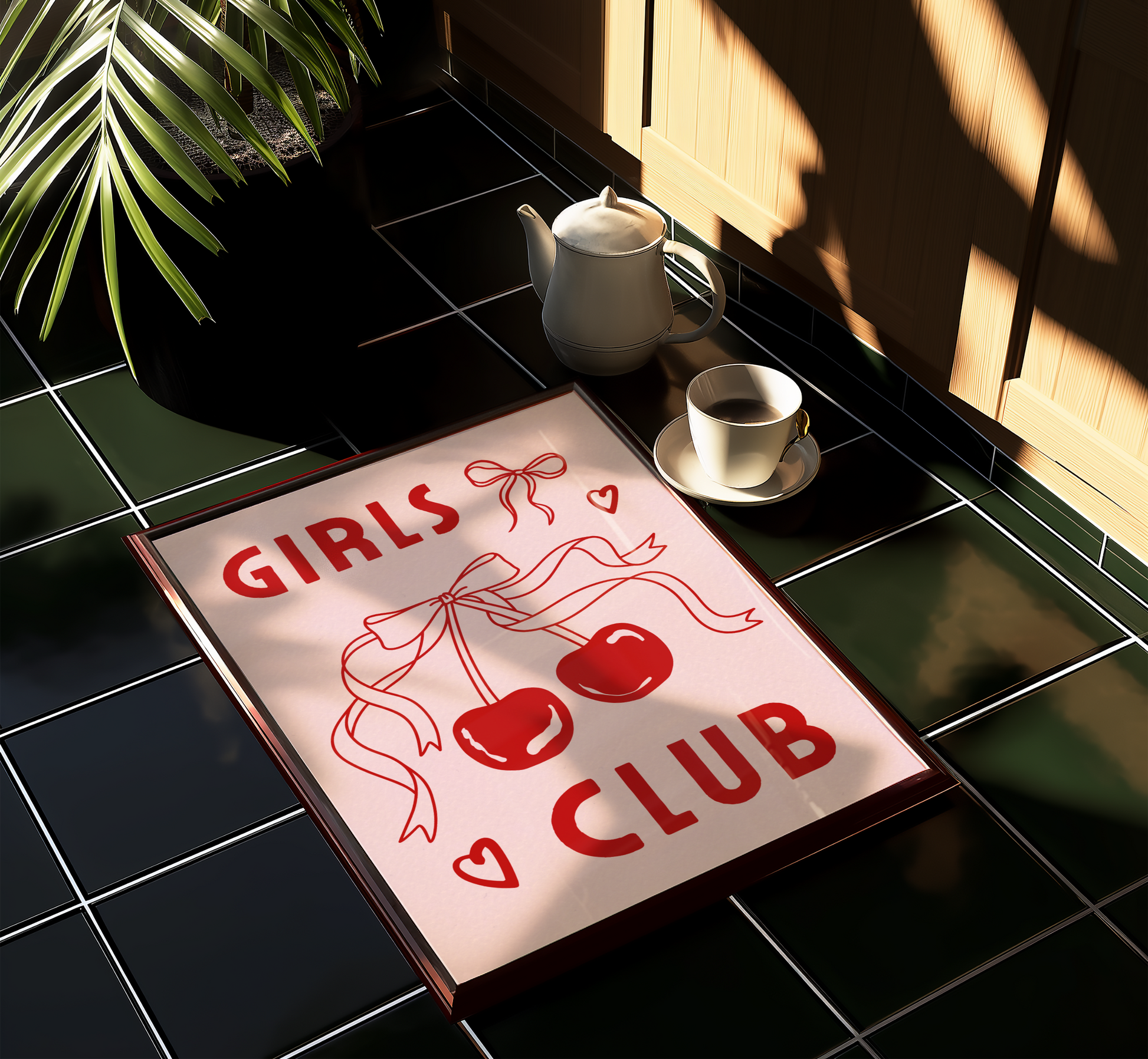 Girls Club Bow Print - BYHONEYSTUDIOS
