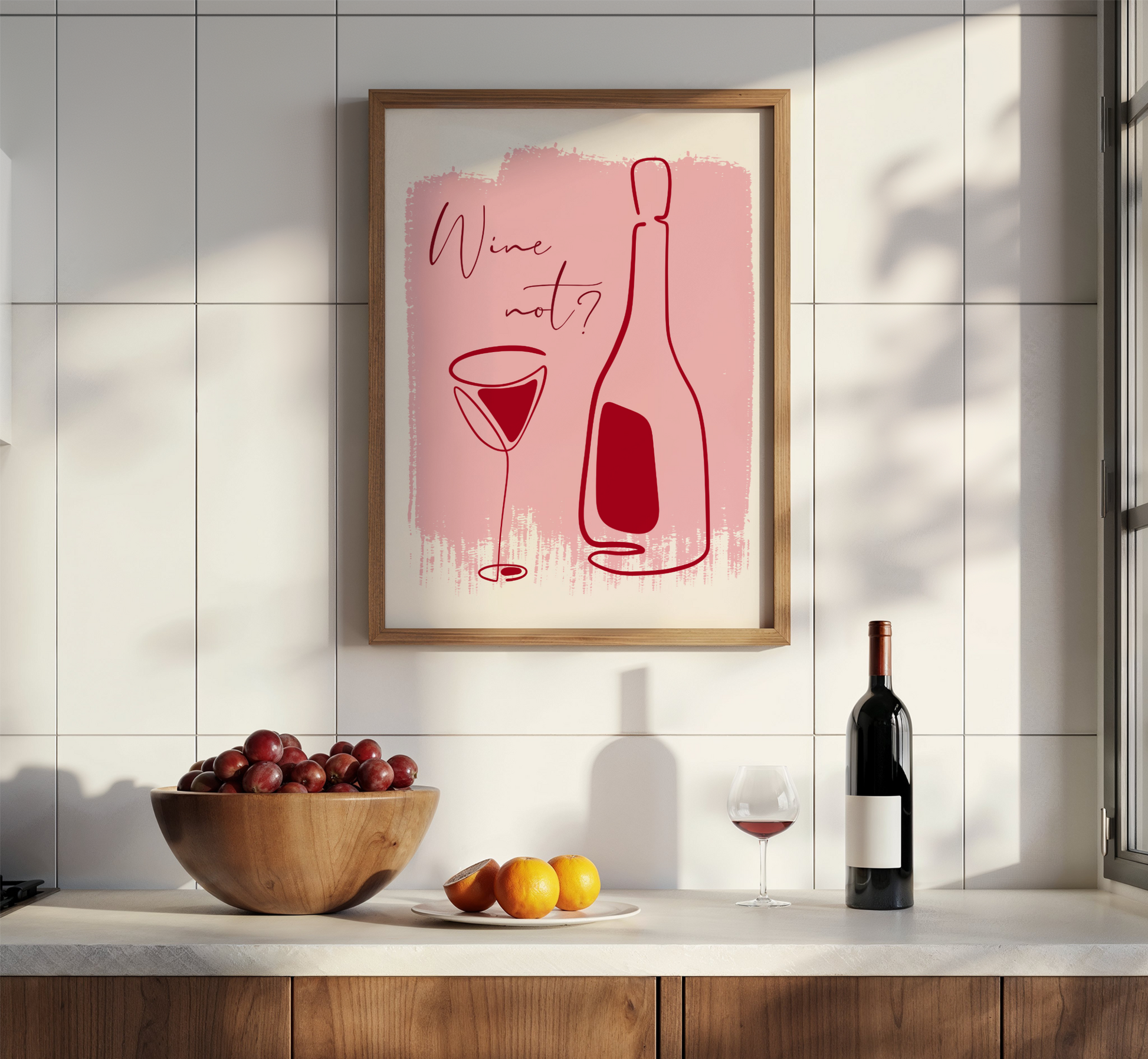 Wine Not? Print - BYHONEYSTUDIOS