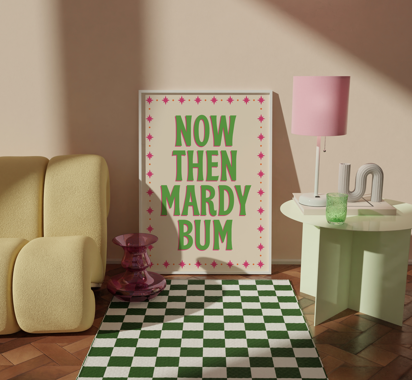 Now Then Mardy Bum Print - BYHONEYSTUDIOS
