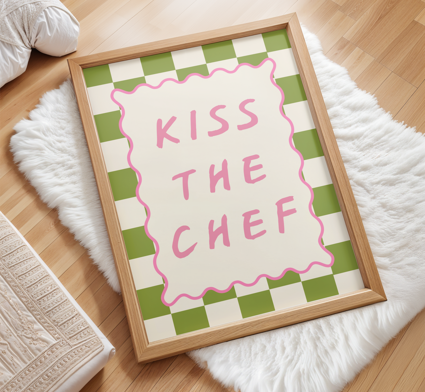 Kiss The Chef Print - BYHONEYSTUDIOS