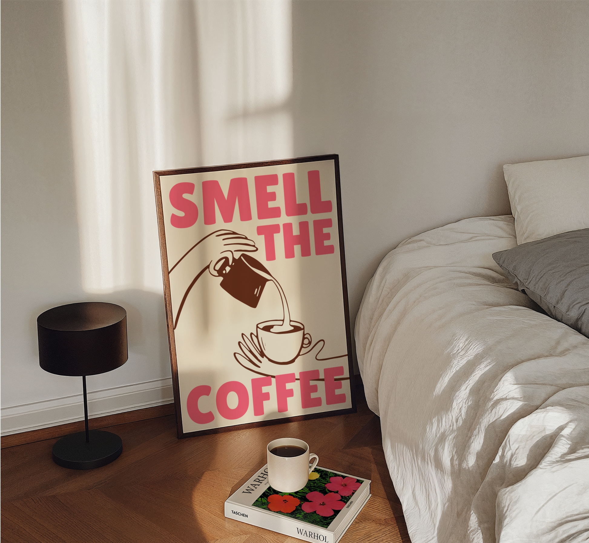 Smell The Coffee Print - BYHONEYSTUDIOS