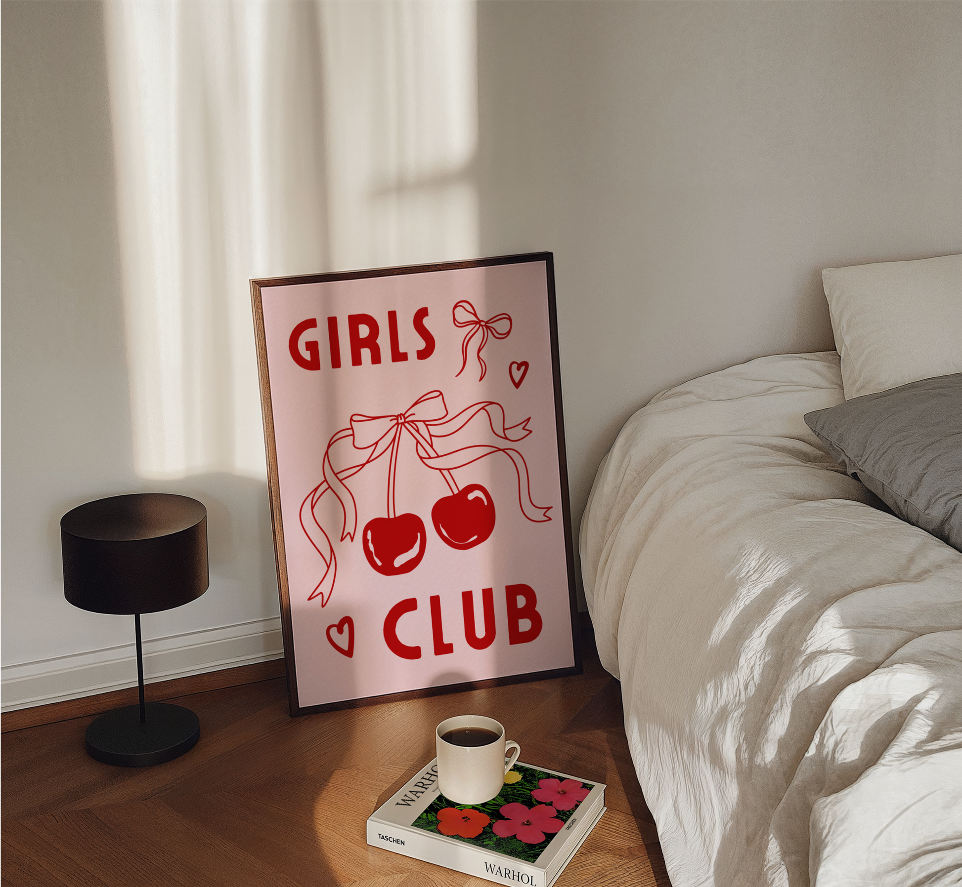 Girls Club Bow Print - BYHONEYSTUDIOS