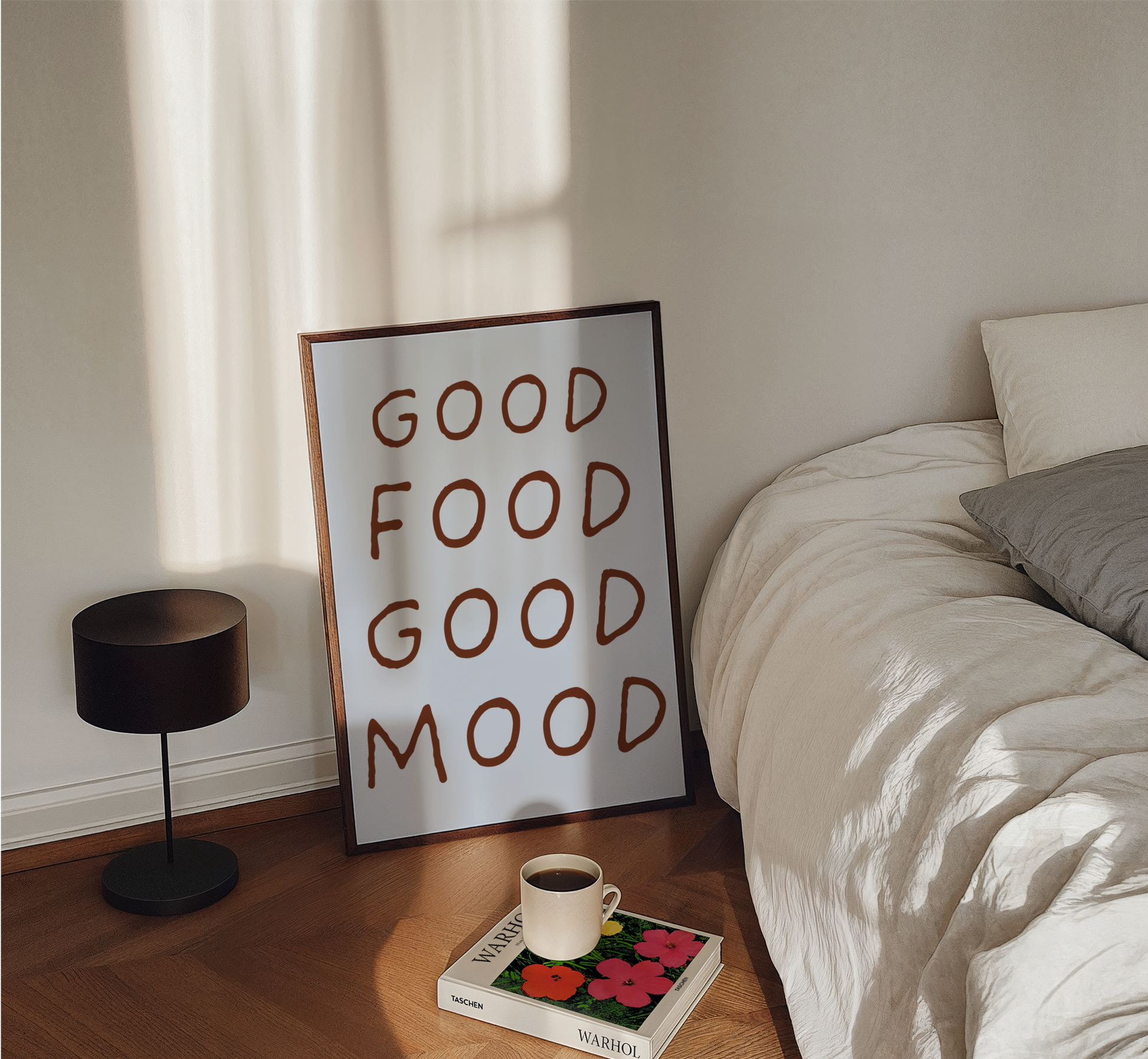 Good Food Good Mood Print - BYHONEYSTUDIOS