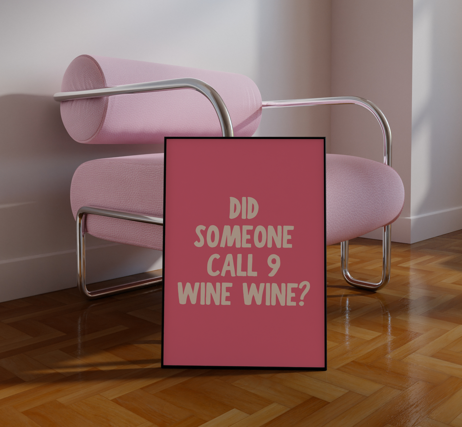 9 Wine Wine Print - BYHONEYSTUDIOS
