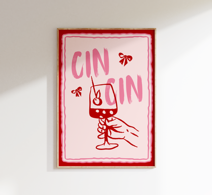 Cin Cin Bow Print - BYHONEYSTUDIOS