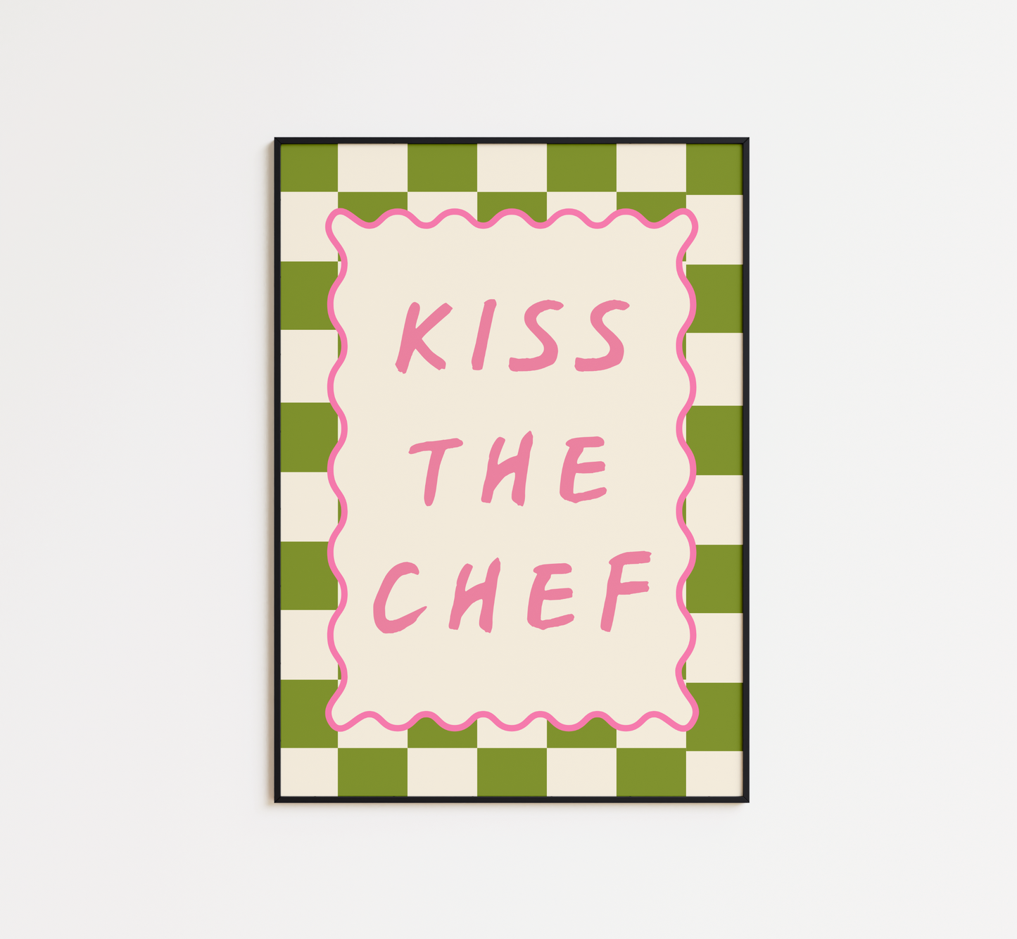 Kiss The Chef Print - BYHONEYSTUDIOS