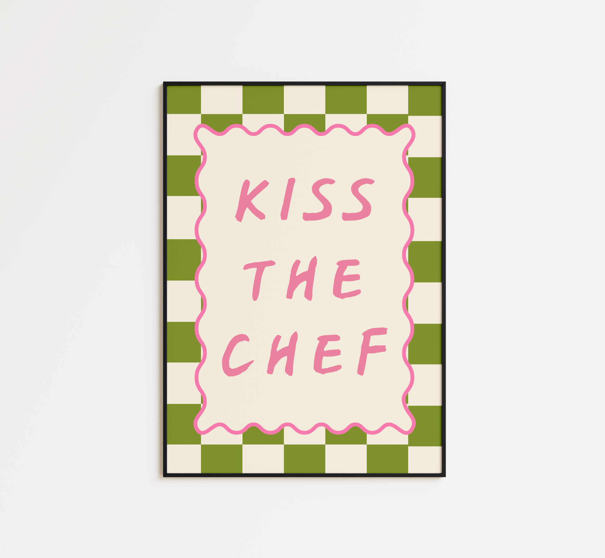 Kiss The Chef Print - BYHONEYSTUDIOS