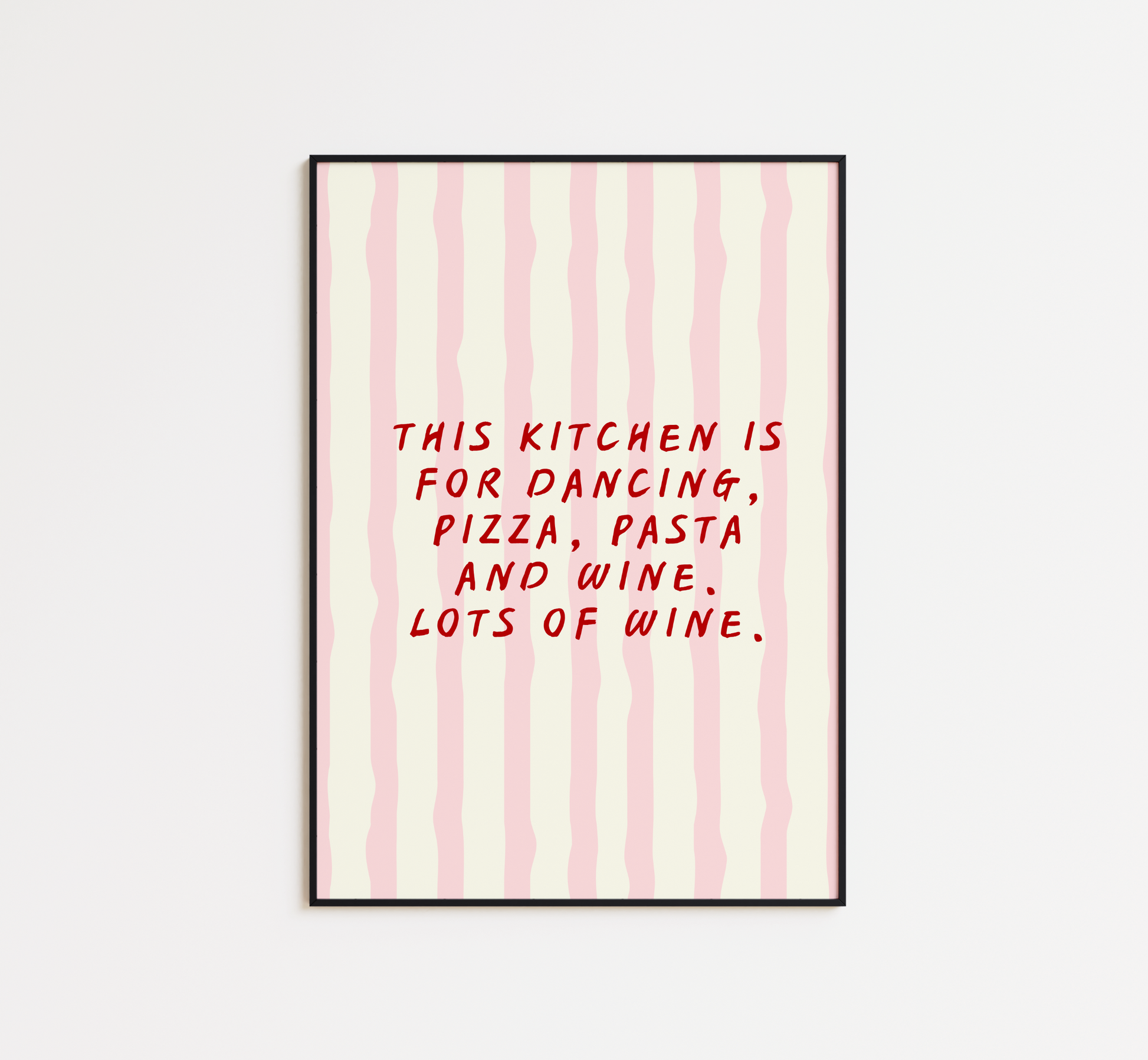Kitchen Dancing Quote Print - BYHONEYSTUDIOS