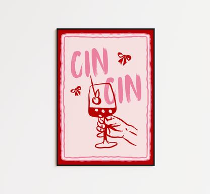 Cin Cin Bow Print - BYHONEYSTUDIOS