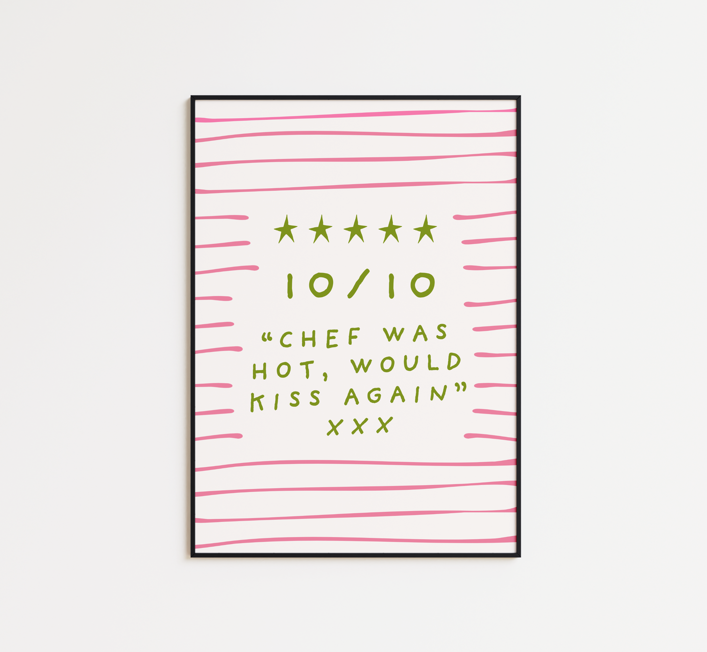 Chef Was Hot Print - BYHONEYSTUDIOS