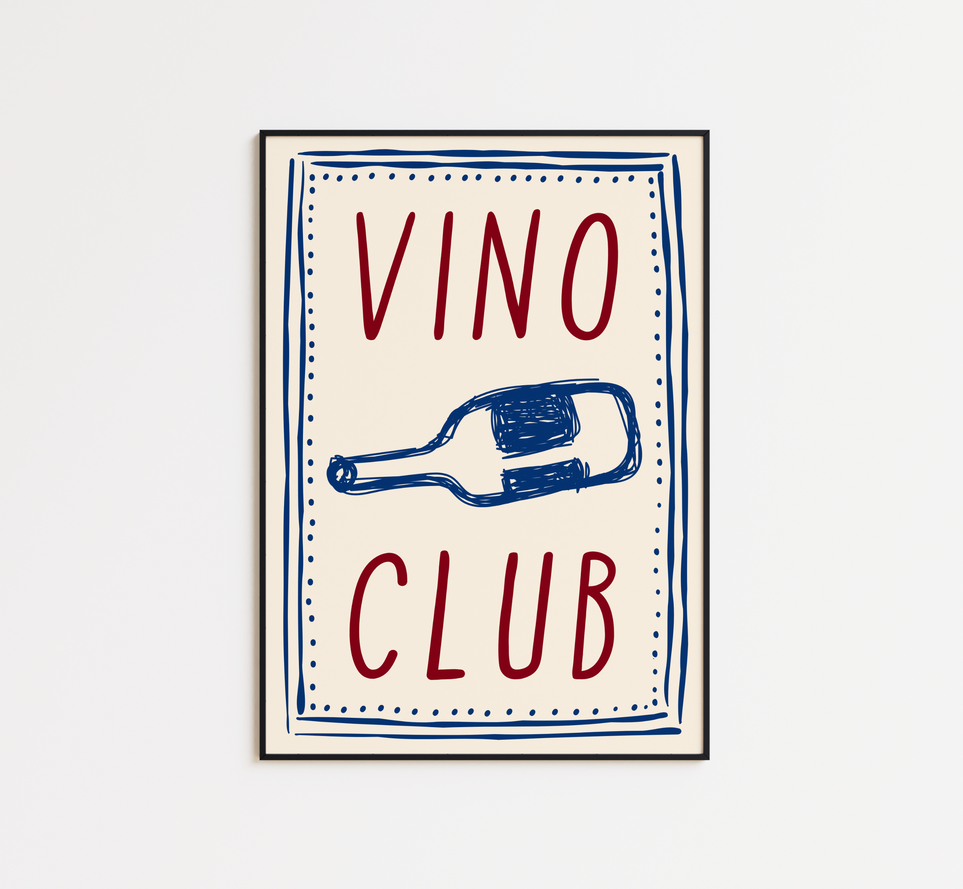 Vino Club Print - BYHONEYSTUDIOS