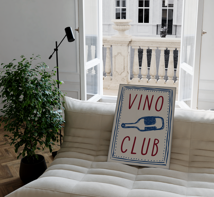 Vino Club Print - BYHONEYSTUDIOS