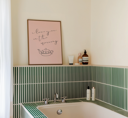 I Love You In The Morning Print - BYHONEYSTUDIOS