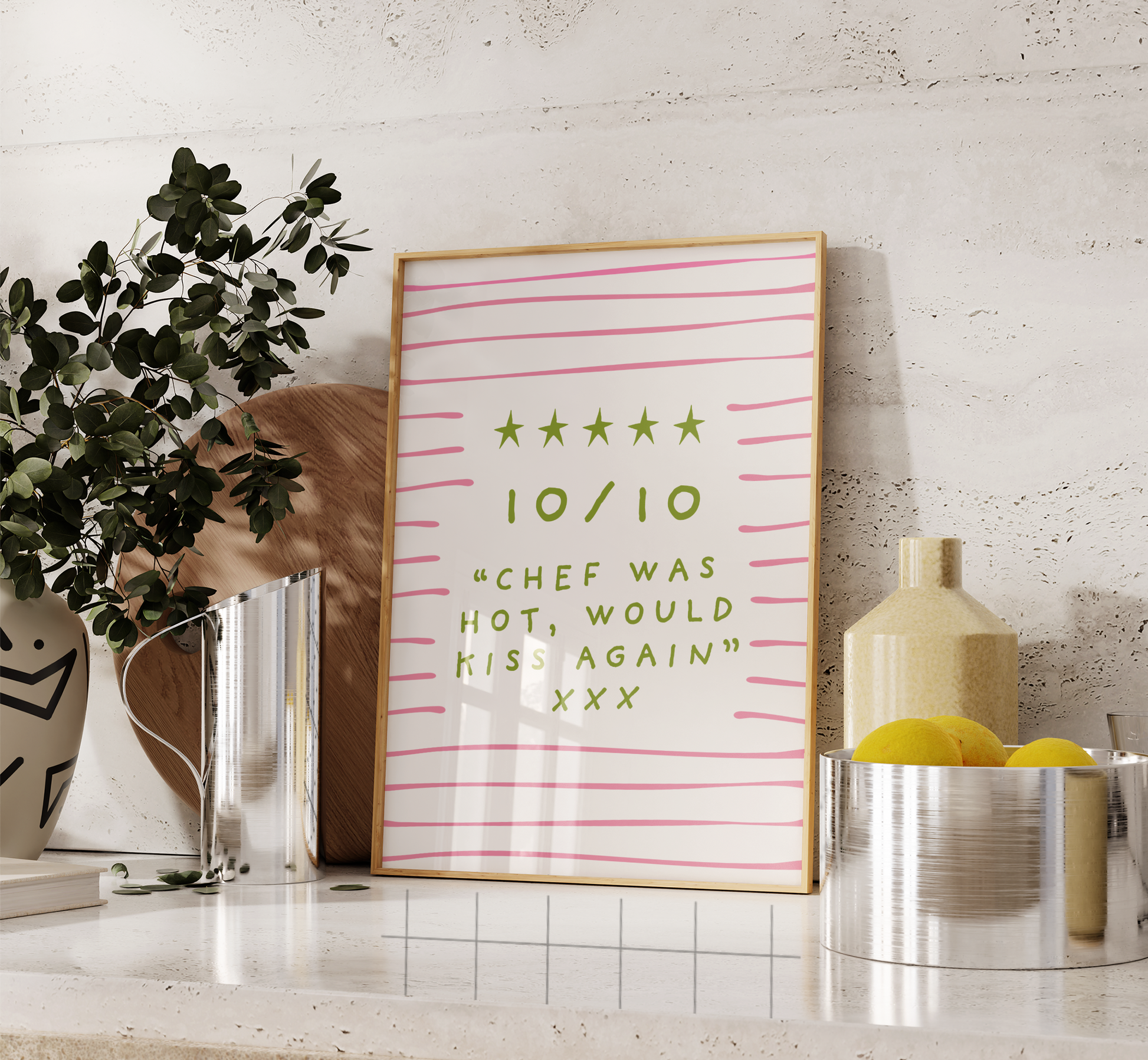 Chef Was Hot Print - BYHONEYSTUDIOS