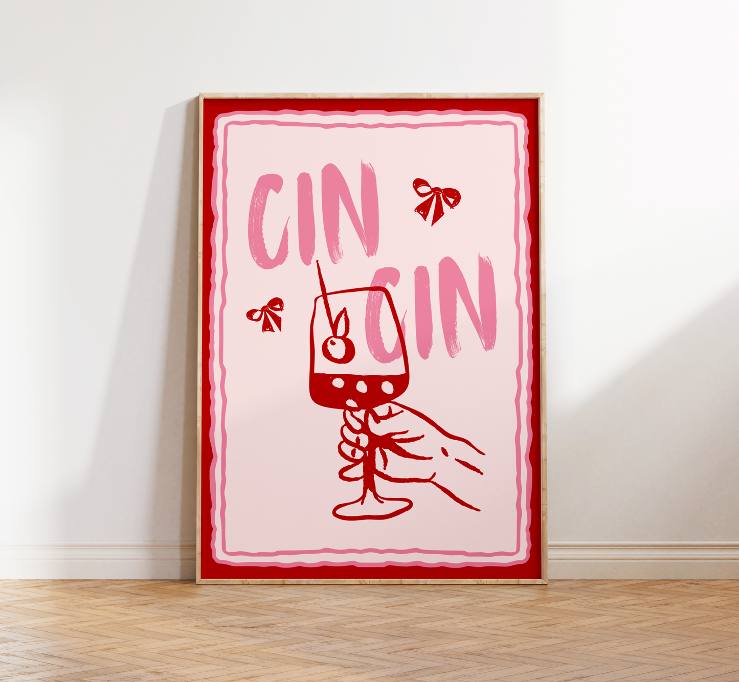 Cin Cin Bow Print - BYHONEYSTUDIOS