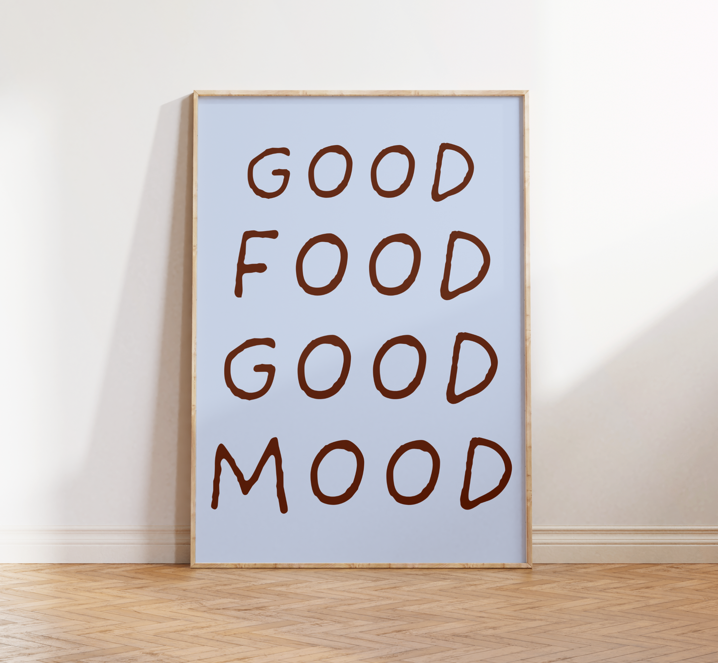 Good Food Good Mood Print - BYHONEYSTUDIOS