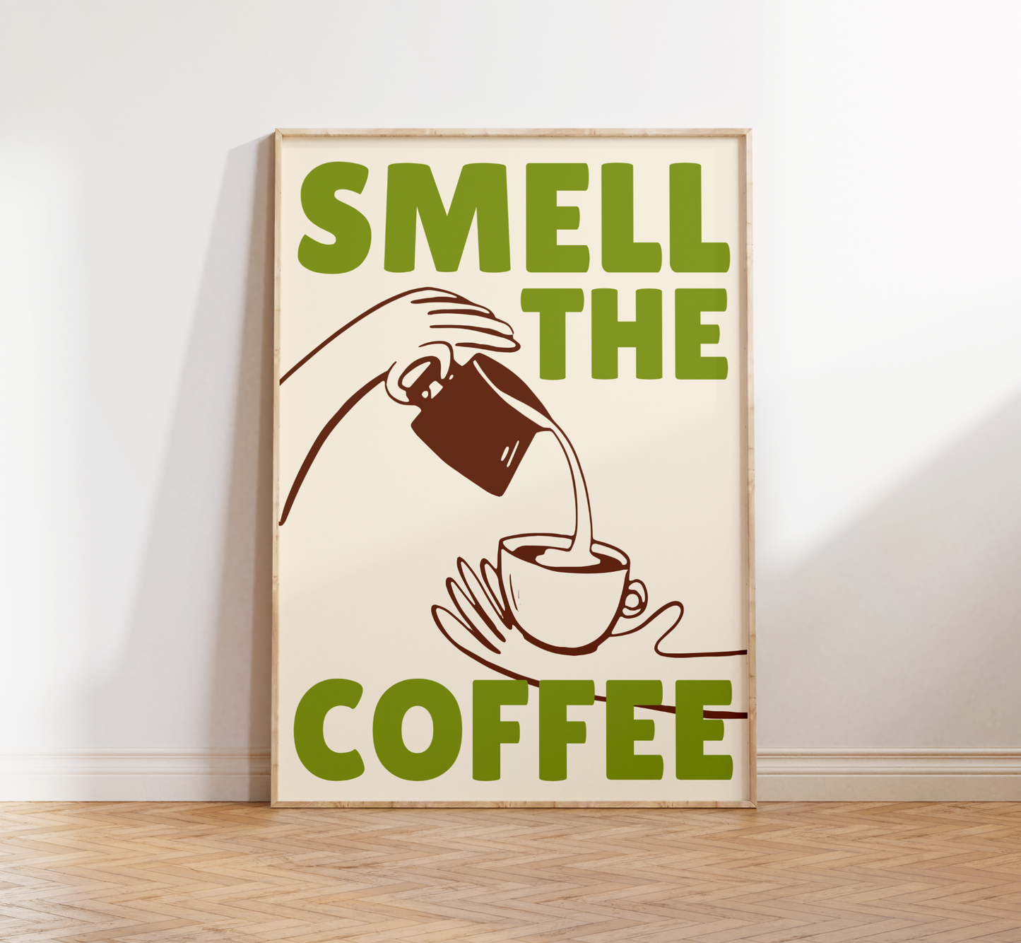 Smell The Coffee Print - BYHONEYSTUDIOS