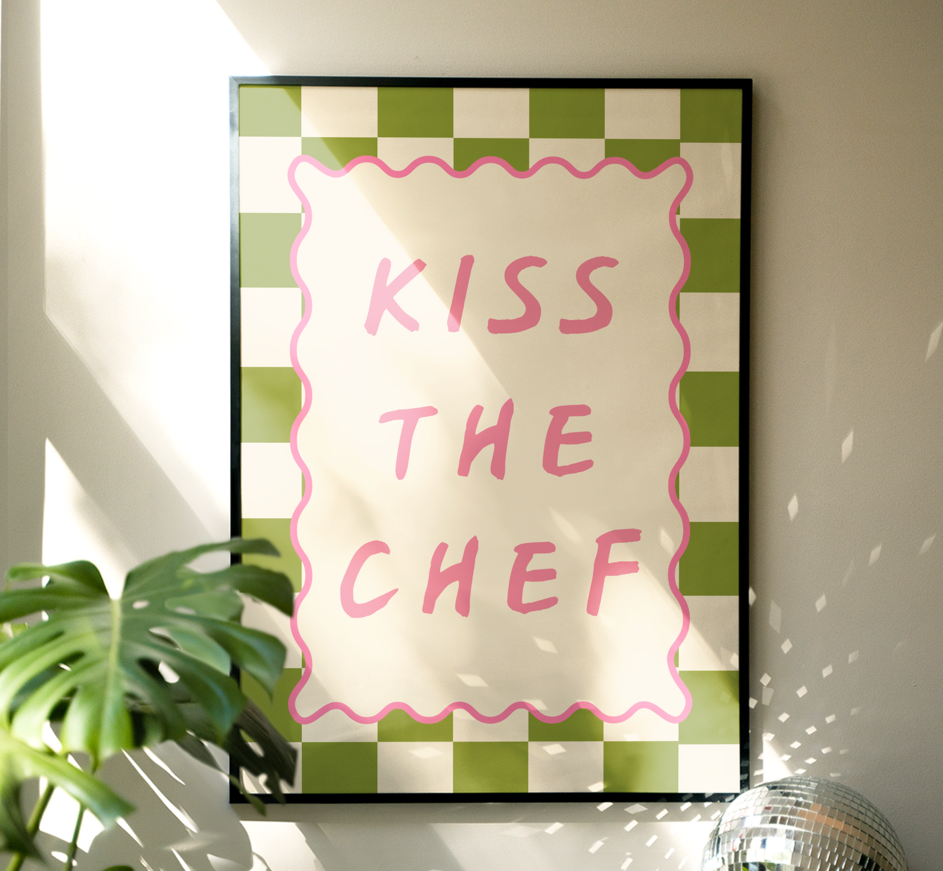 Kiss The Chef Print - BYHONEYSTUDIOS