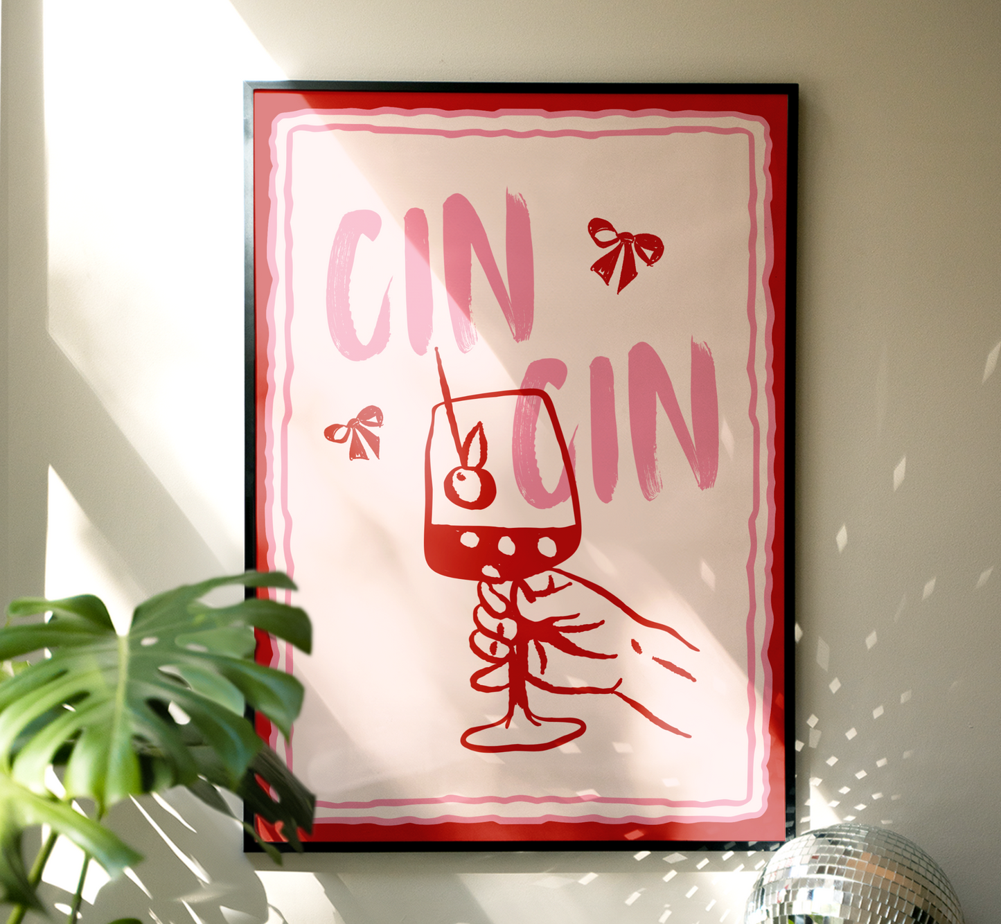 Cin Cin Bow Print - BYHONEYSTUDIOS