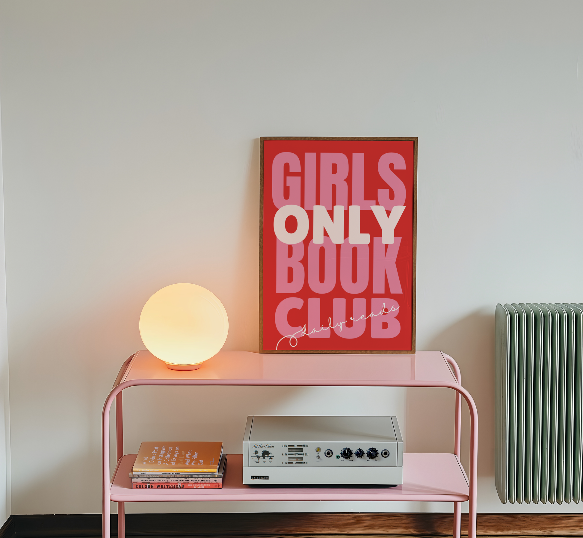 Girls Only Book Club Print - BYHONEYSTUDIOS
