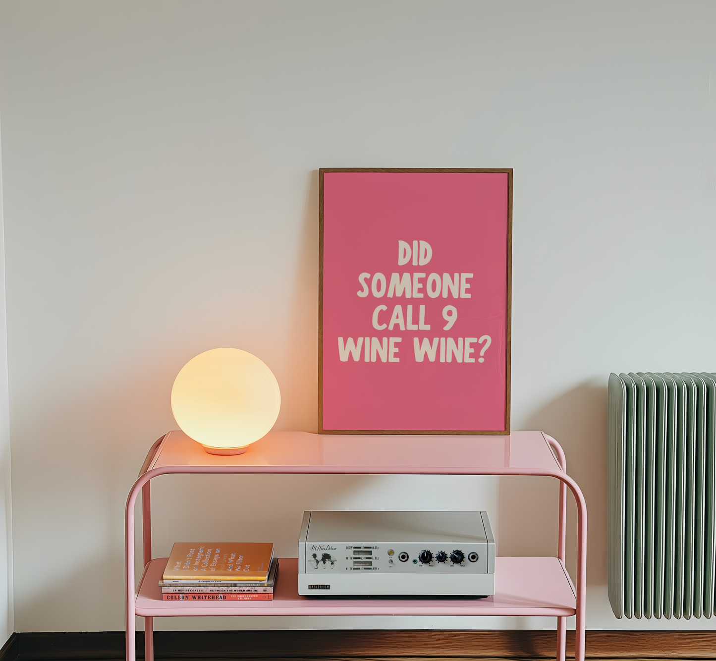 9 Wine Wine Print - BYHONEYSTUDIOS