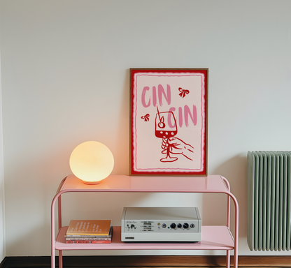Cin Cin Bow Print - BYHONEYSTUDIOS