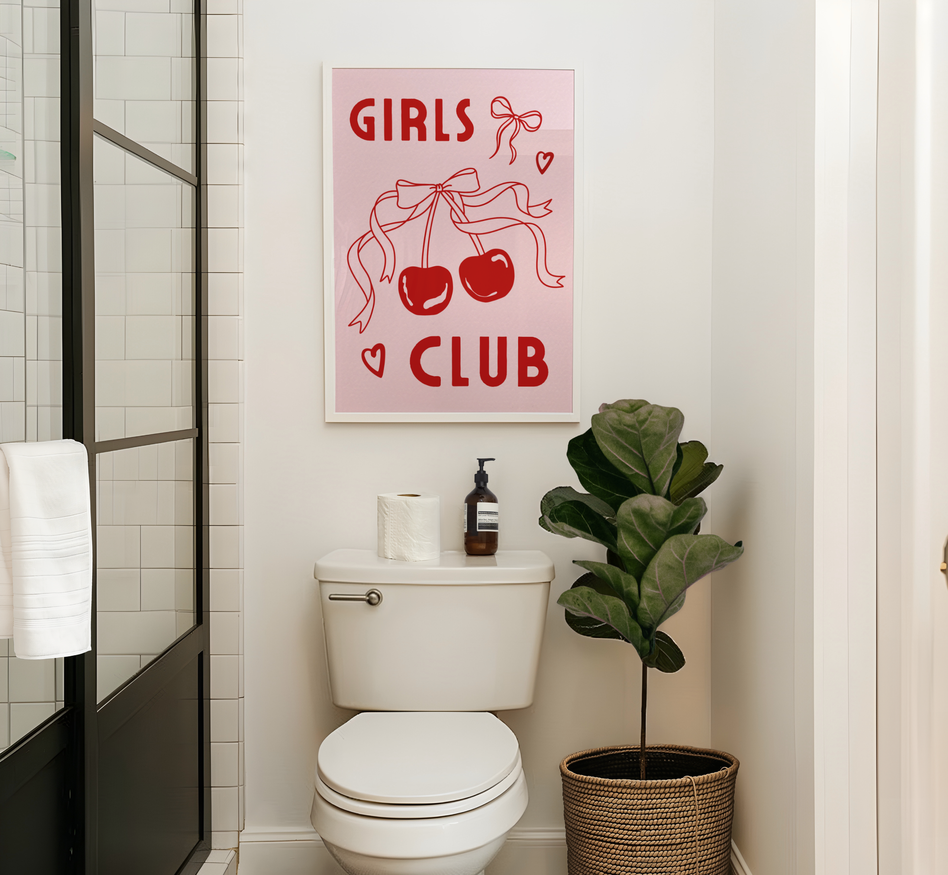 Girls Club Bow Print - BYHONEYSTUDIOS