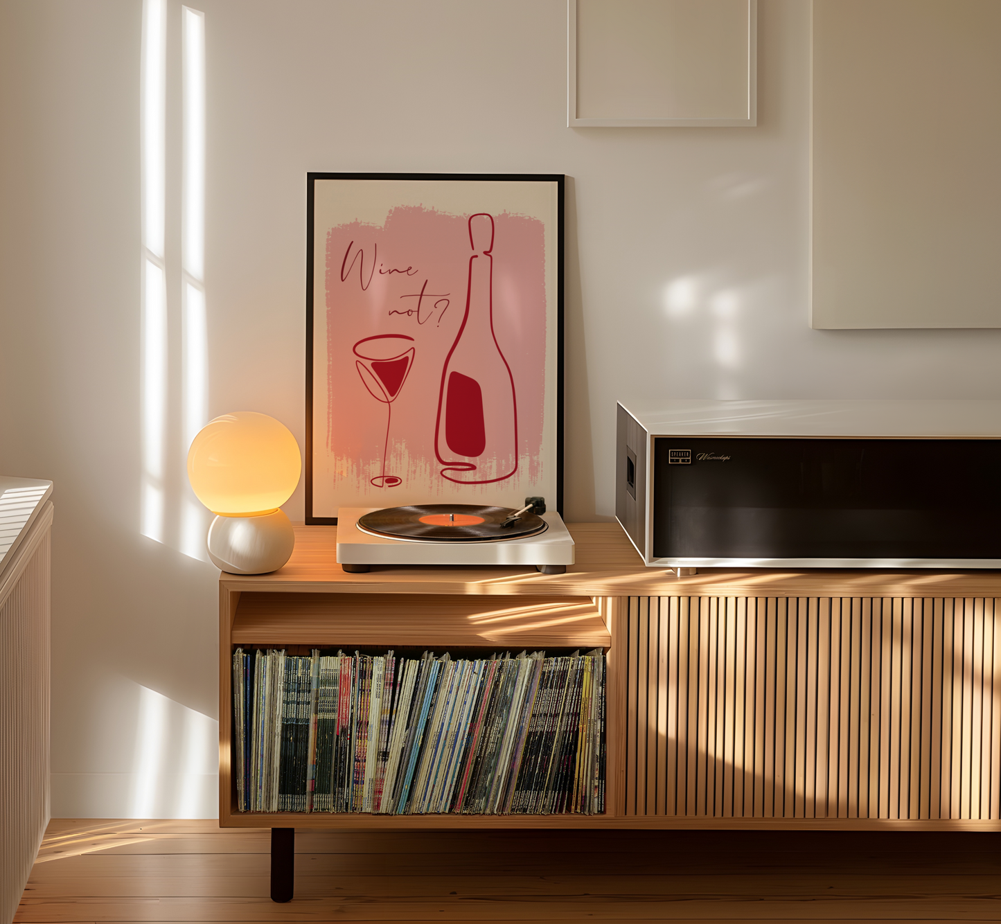 Wine Not? Print - BYHONEYSTUDIOS