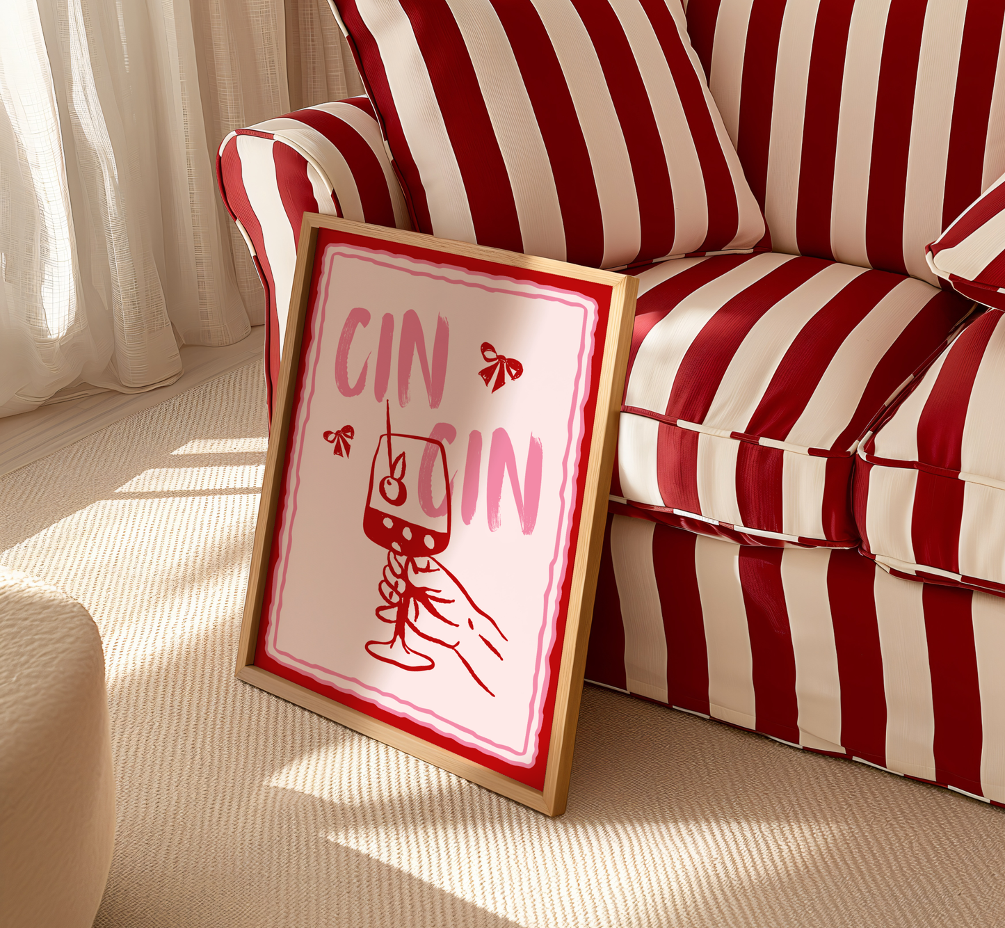 Cin Cin Bow Print - BYHONEYSTUDIOS