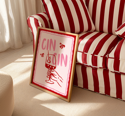 Cin Cin Bow Print - BYHONEYSTUDIOS
