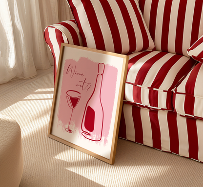 Wine Not? Print - BYHONEYSTUDIOS