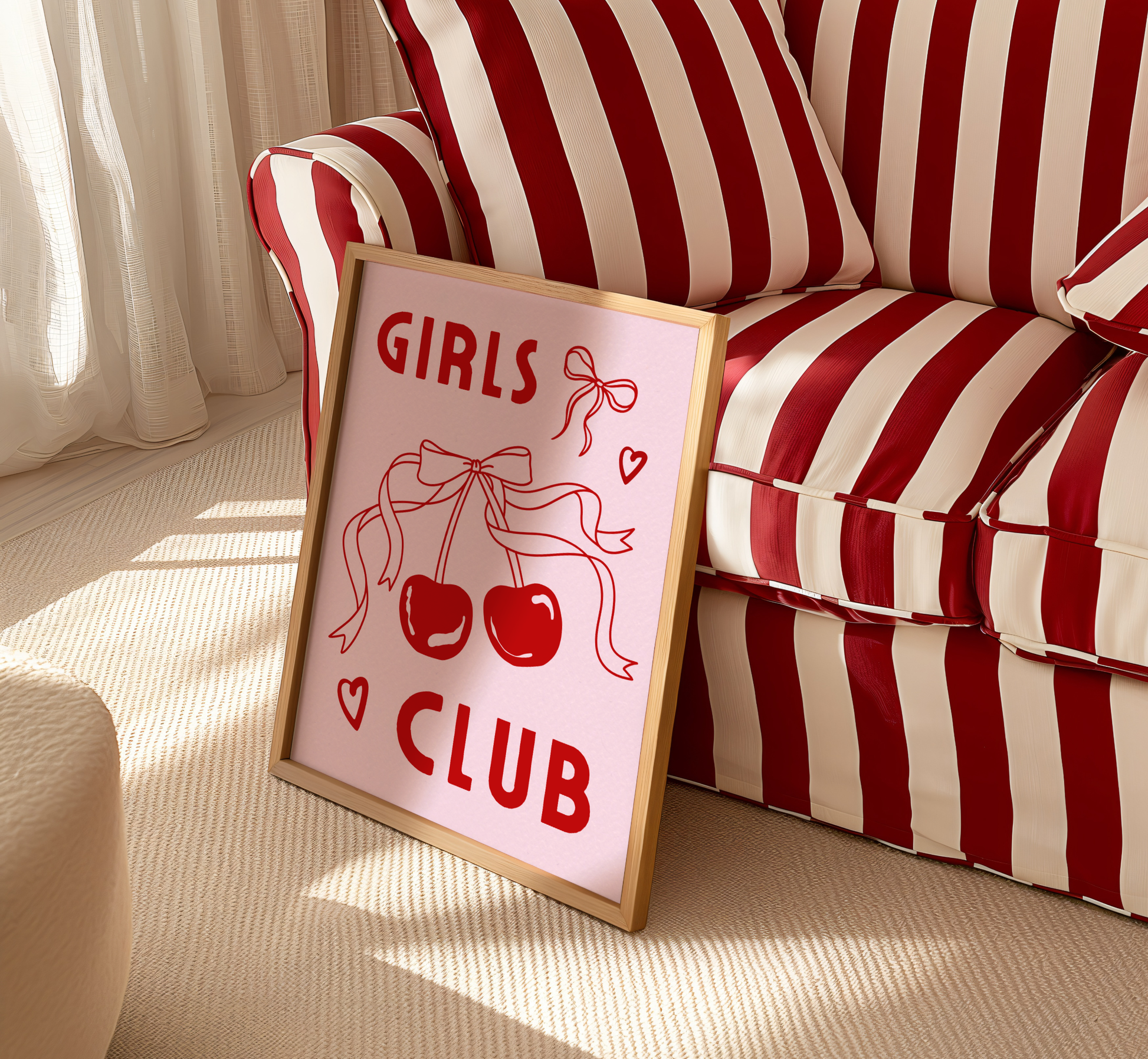 Girls Club Bow Print - BYHONEYSTUDIOS