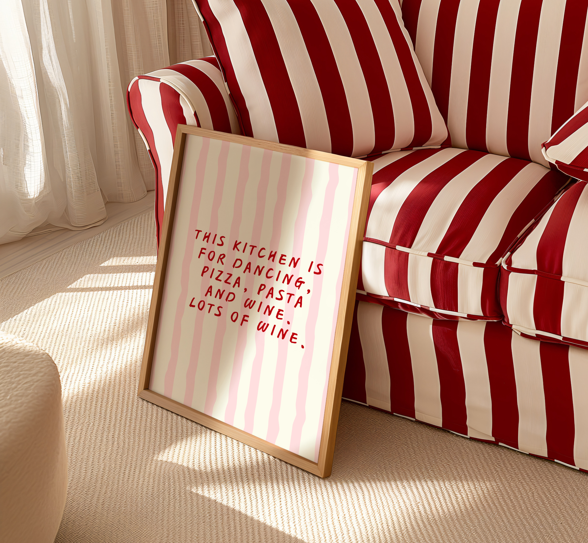 Kitchen Dancing Quote Print - BYHONEYSTUDIOS