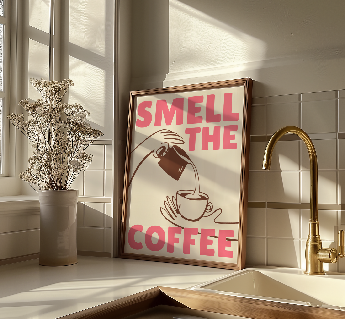 Smell The Coffee Print - BYHONEYSTUDIOS