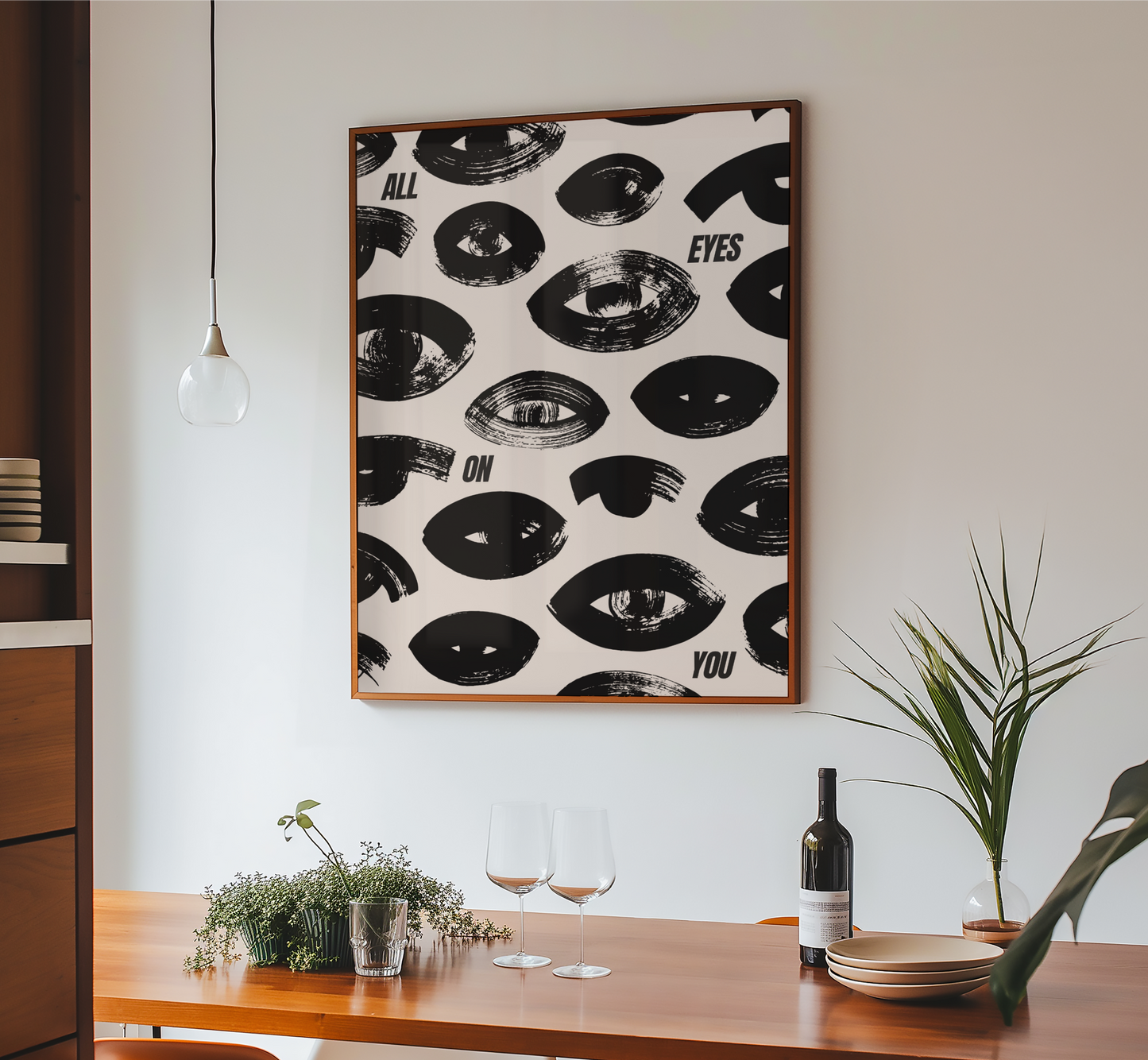 All Eyes On You Print - BYHONEYSTUDIOS