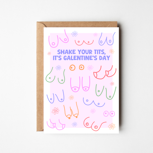 A6 Funny Galentines Day Card