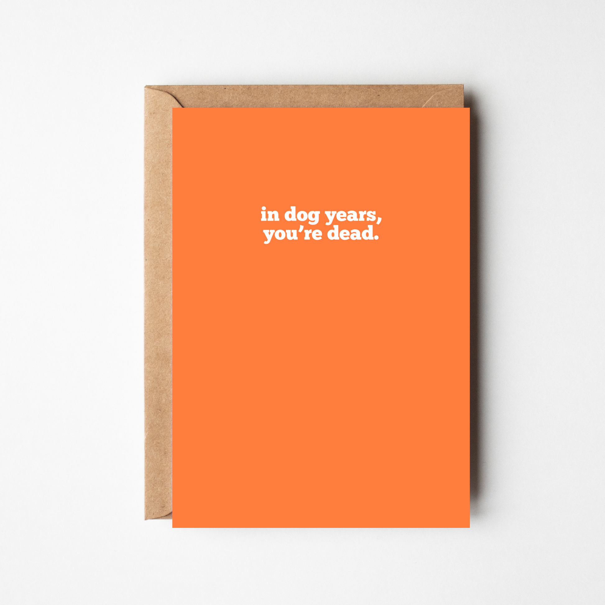 A6 Dog Years Birthday Card - BYHONEYSTUDIOS