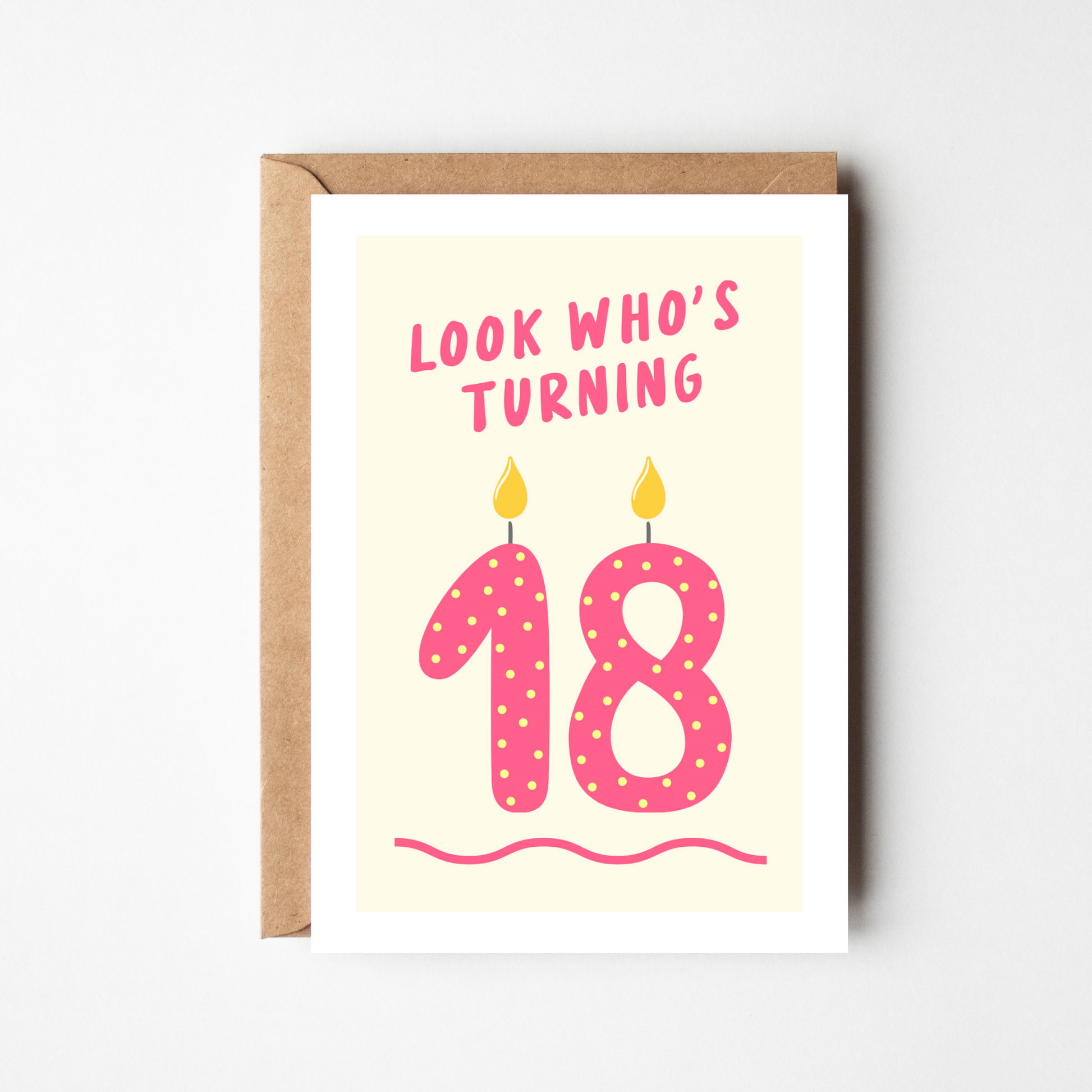 A6 Age 18 Birthday Card - BYHONEYSTUDIOS