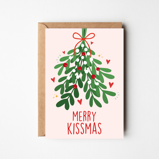 A6 Merry Kissmas Christmas Card