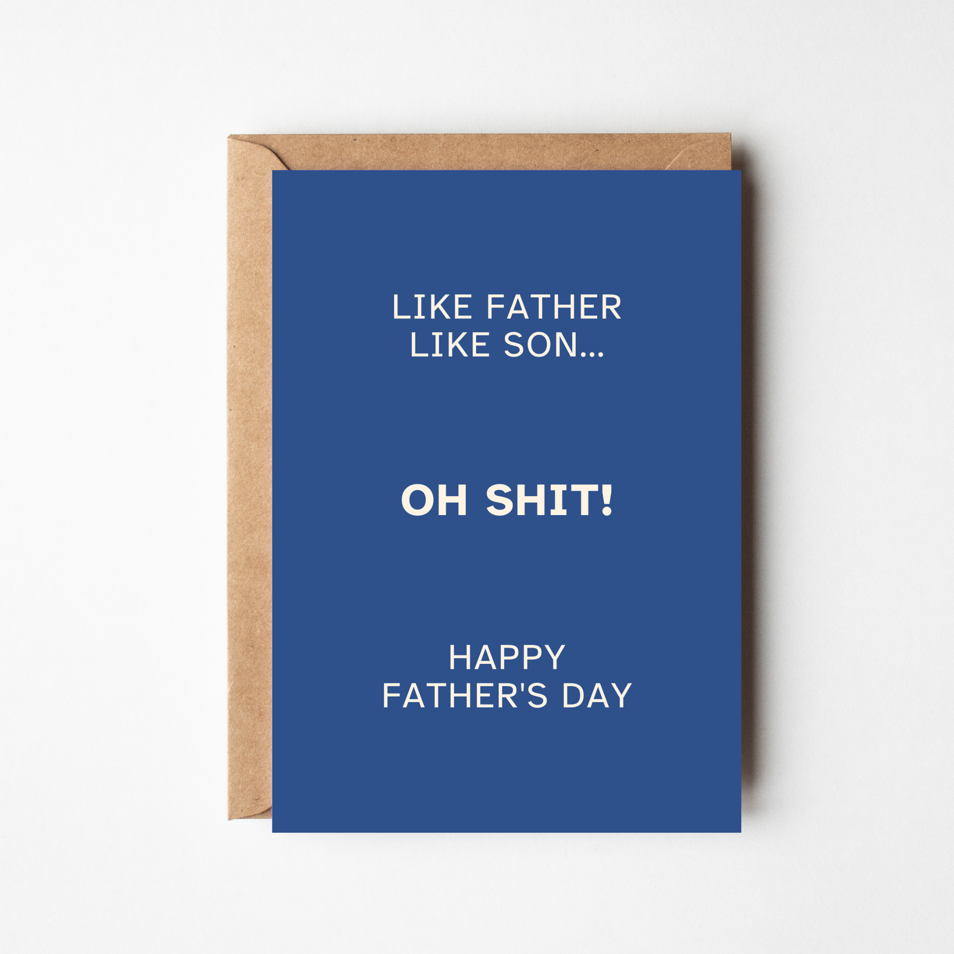 A6 Funny Father's Day Card - BYHONEYSTUDIOS