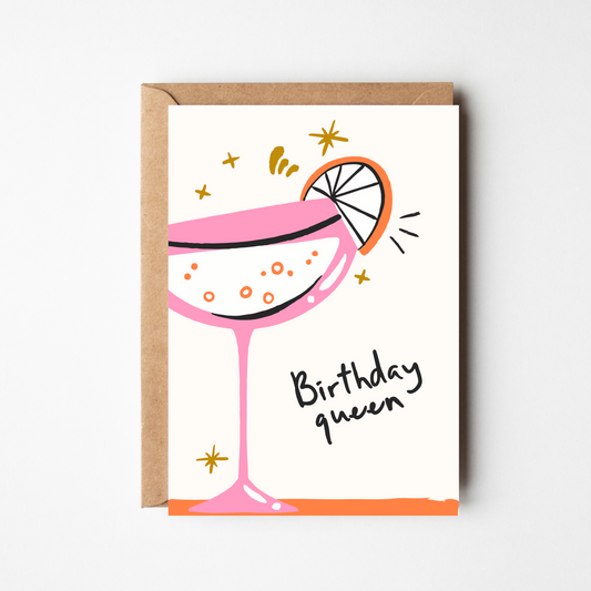 A6 Birthday Queen Card - BYHONEYSTUDIOS