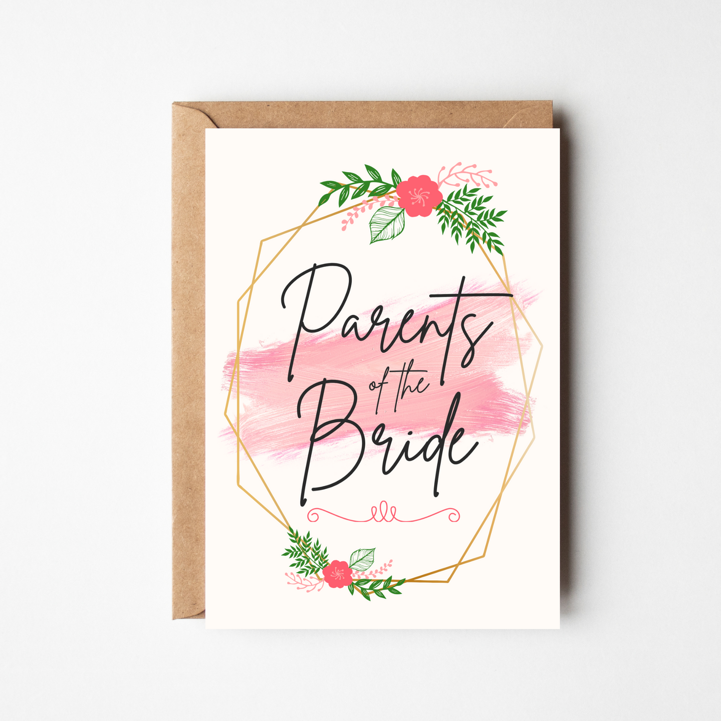 A6 Parents Of The Bride Card - BYHONEYSTUDIOS